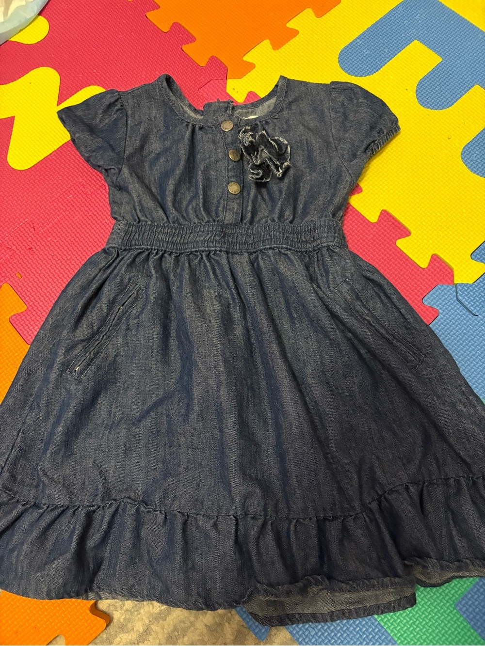 Toddler dkny Navy Short-Sleeve Dress